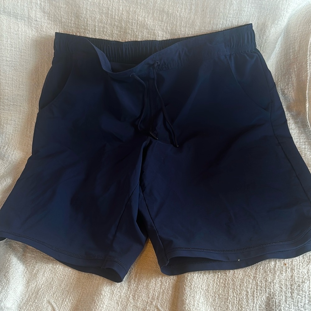 Lands’ End Navy Swim Shorts Size 10